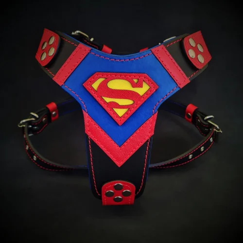 Bėganti Lapė ''Supermen'' odinės šuns petnešos