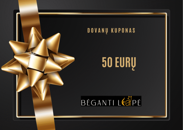 50 € vertės dovanų kuponas šunų aksesuarams